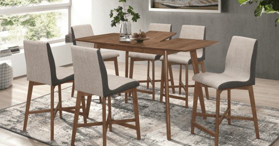 counter height dining table and chairs