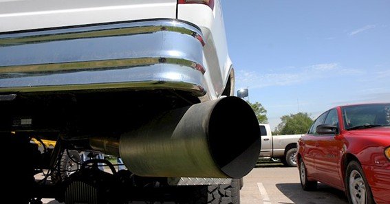 why do diesels need big exhaust