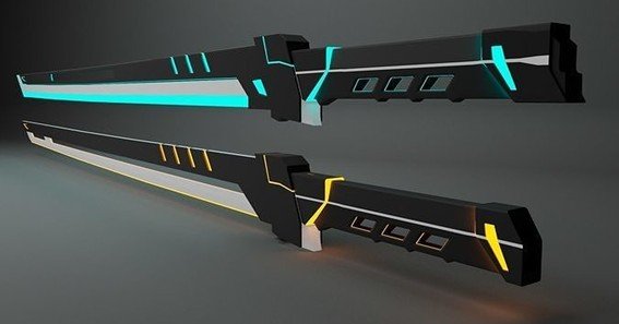 sci fi katana