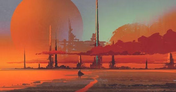 sci fi painting