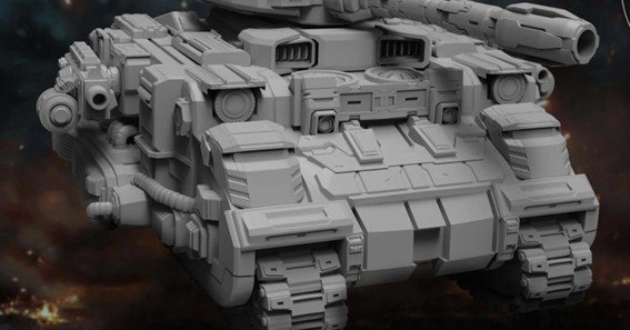 sci fi tank miniatures